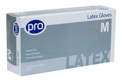 PRO Powder Free Latex Gloves (Qty 100)