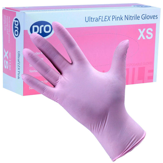 PRO UltraFLEX Pink Nitrile Gloves (Qty 100)