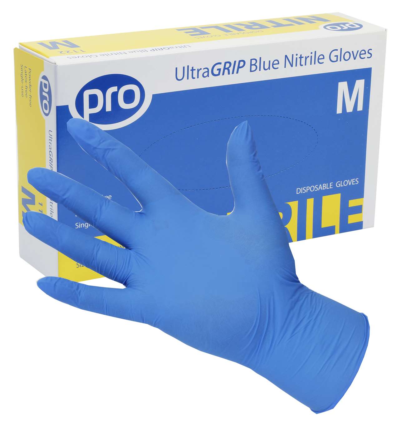 PRO UltraGRIP Blue Nitrile Gloves (Qty 100/90)