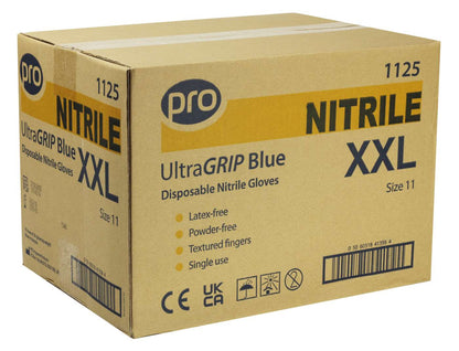 PRO UltraGRIP Blue Nitrile Gloves (Qty 100/90)