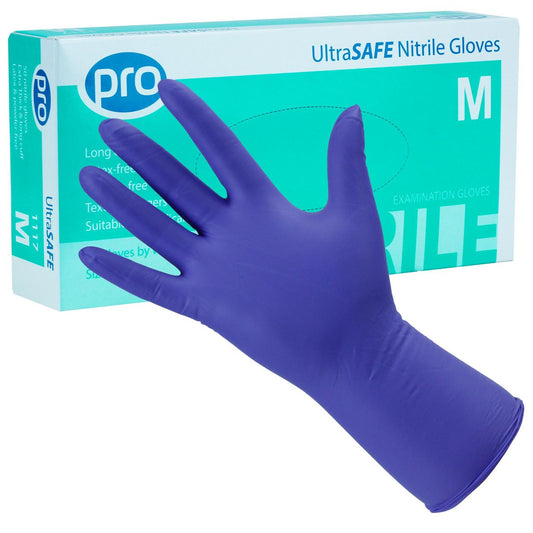PRO UltraSAFE Violet Long Cuff Nitrile Gloves (Qty 50)