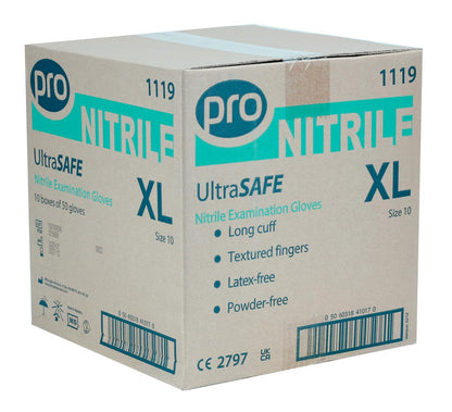 PRO UltraSAFE Violet Long Cuff Nitrile Gloves (Qty 50)