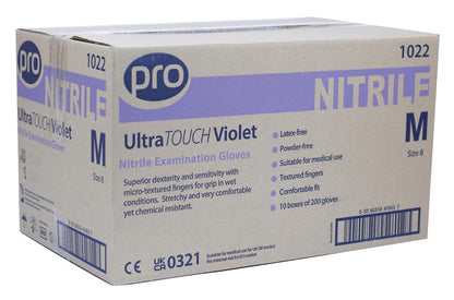 PRO UltraTOUCH Violet Nitrile Gloves (Qty 200)